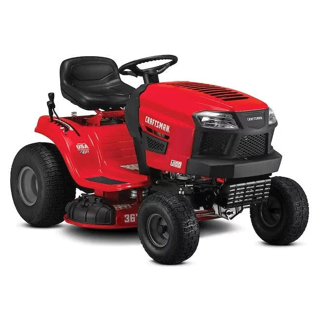 CRAFTSMAN T100 36-Inch 11.5 HP Gas Riding Lawn Mower Briggs & Stratton Engine Manual 7-Speed Transmission
