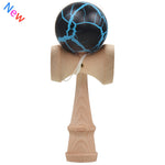Napxon safety Crack Pattern Toy Bamboo Kendama Best Wooden Educational Toys Kids Toy 7 Colors