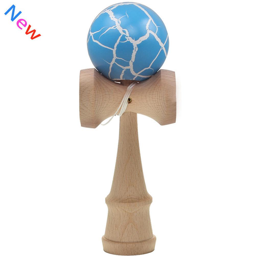 Napxon safety Crack Pattern Toy Bamboo Kendama Best Wooden Educational Toys Kids Toy 7 Colors