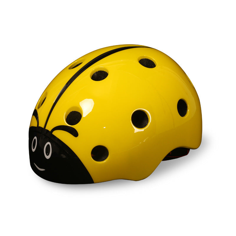 Napxon kids Riding Bicycle Safety Helmet Adjustable Lovely Ladybug Riding Helmet.