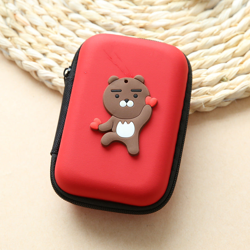 Napxon direct selling new cute zero wallet cartoon earphone collector charger Box Coin handbag wholesale