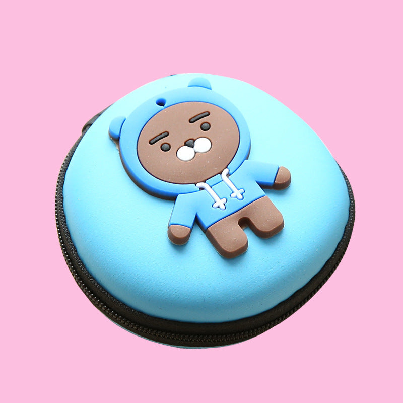 Napxon direct selling new cute zero wallet cartoon earphone collector charger Box Coin handbag wholesale