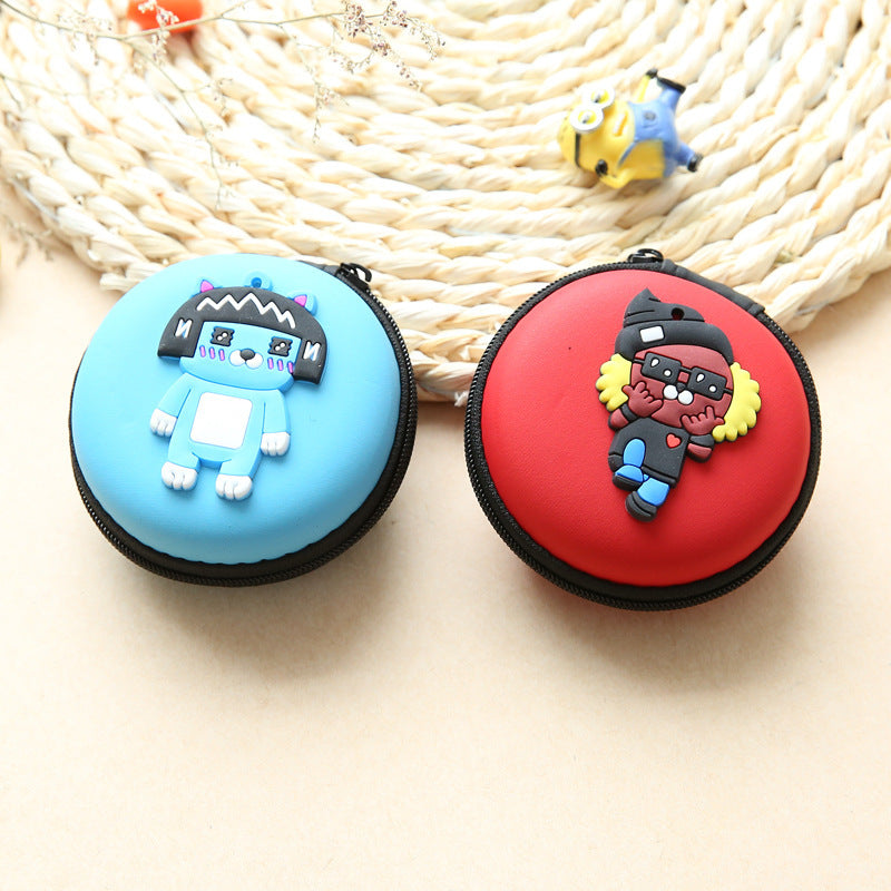 Napxon direct selling new cute zero wallet cartoon earphone collector charger Box Coin handbag wholesale