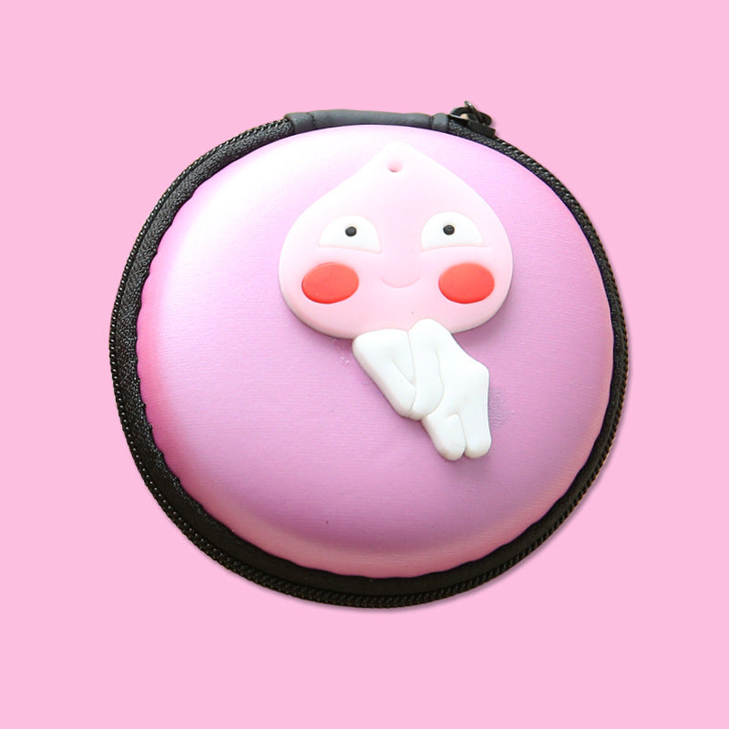 Napxon direct selling new cute zero wallet cartoon earphone collector charger Box Coin handbag wholesale