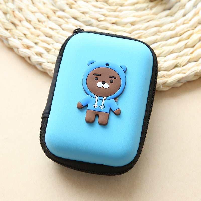 Napxon direct selling new cute zero wallet cartoon earphone collector charger Box Coin handbag wholesale