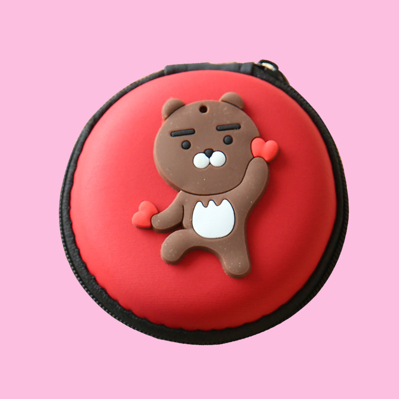 Napxon direct selling new cute zero wallet cartoon earphone collector charger Box Coin handbag wholesale