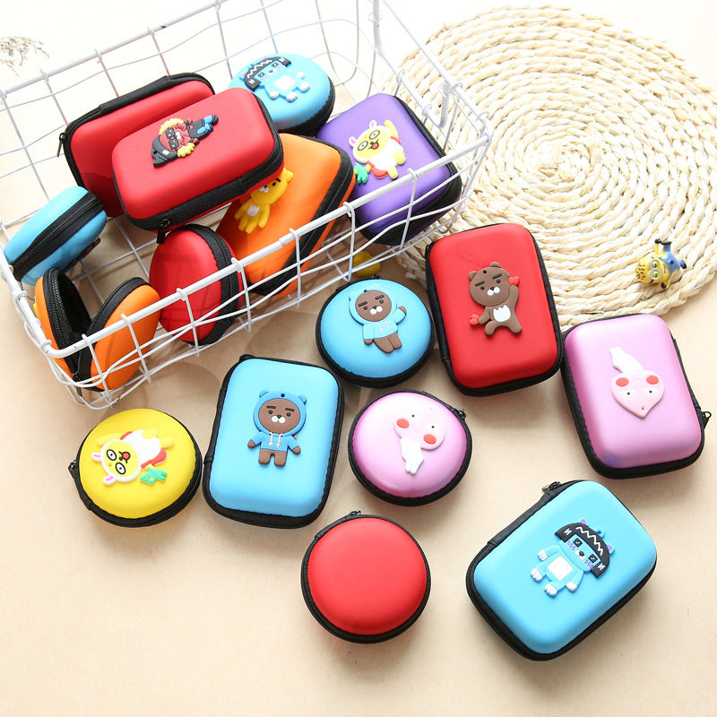 Napxon direct selling new cute zero wallet cartoon earphone collector charger Box Coin handbag wholesale
