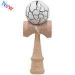 Napxon safety Crack Pattern Toy Bamboo Kendama Best Wooden Educational Toys Kids Toy 7 Colors