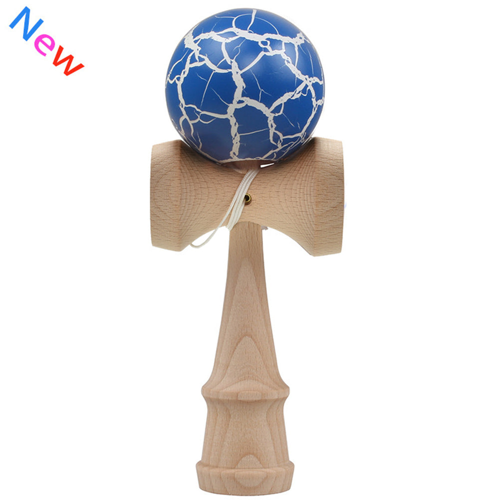 Napxon safety Crack Pattern Toy Bamboo Kendama Best Wooden Educational Toys Kids Toy 7 Colors