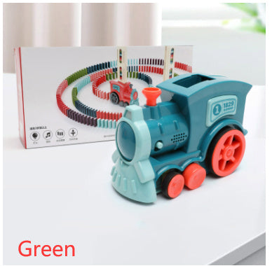 Napxon domino Train Toys Baby Toys Car Puzzle Automatic Release Licensing Electric Building Blocks Train Toy