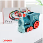 Napxon domino Train Toys Baby Toys Car Puzzle Automatic Release Licensing Electric Building Blocks Train Toy