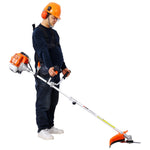 3-in-1 Blower, String Trimmer & 10" Brush Cutter with Rubber Handle and Shoulder Strap