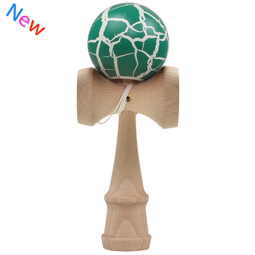 Napxon safety Crack Pattern Toy Bamboo Kendama Best Wooden Educational Toys Kids Toy 7 Colors