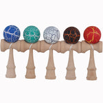 Napxon safety Crack Pattern Toy Bamboo Kendama Best Wooden Educational Toys Kids Toy 7 Colors