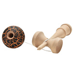 Napxon safety Crack Pattern Toy Bamboo Kendama Best Wooden Educational Toys Kids Toy 7 Colors