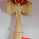 Napxon safety Crack Pattern Toy Bamboo Kendama Best Wooden Educational Toys Kids Toy 7 Colors