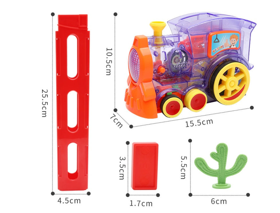 Napxon domino Train Toys Baby Toys Car Puzzle Automatic Release Licensing Electric Building Blocks Train Toy