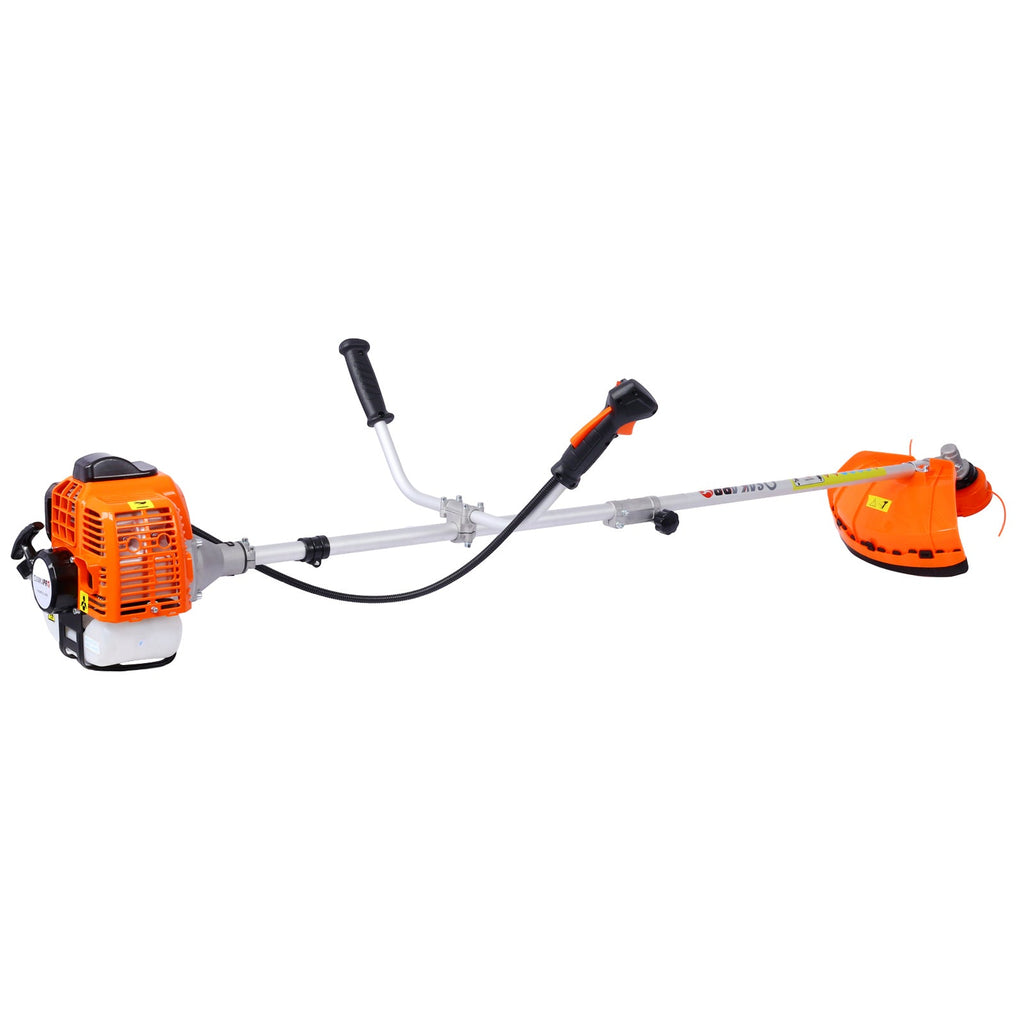 3-in-1 Blower, String Trimmer & 10" Brush Cutter with Rubber Handle and Shoulder Strap