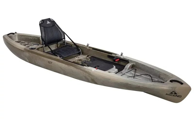 Ascend 12T Sit-On-Top Kayak Stable Fishing & Recreational Kayak with Adjustable Seat